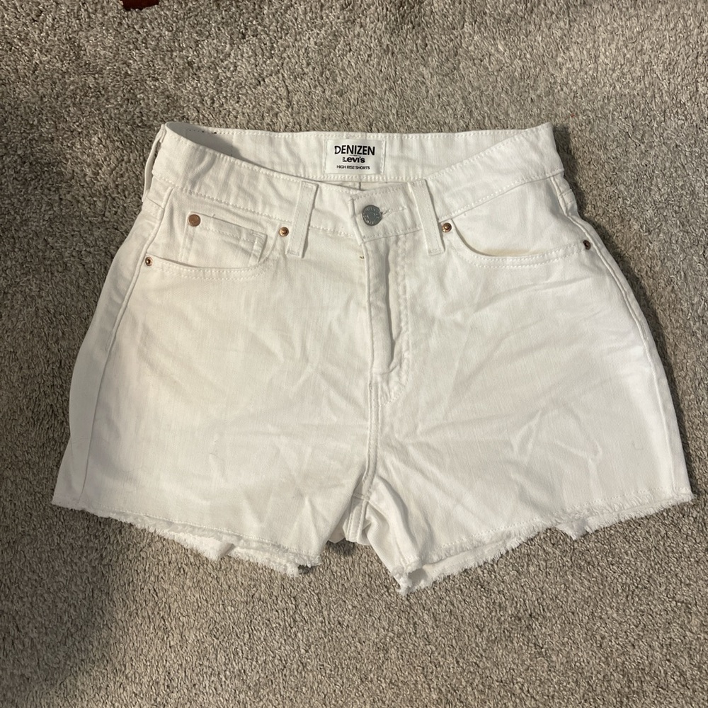 Levi's Women's White Jean Shorts